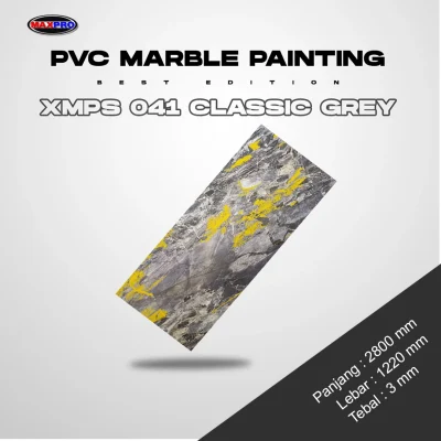 PVC Marble Sheet - XMPS 041 Classic Grey