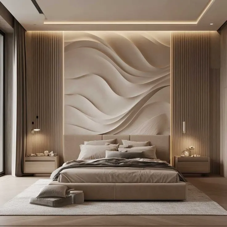 wpc wall panel Inspirasi Pemasangan Wal Panel Indoor - Kamar Tidur