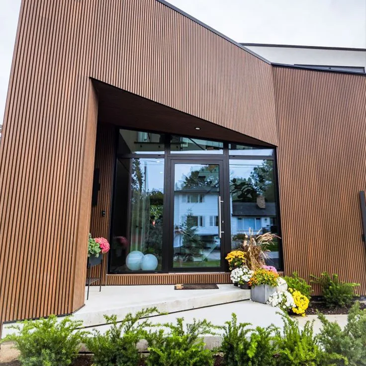 wpc wall panel Inspirasi Pemasangan Wal Panel Outdoor - Fasad Rumah