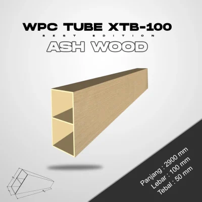 WPC Tube 100 - Ashwood