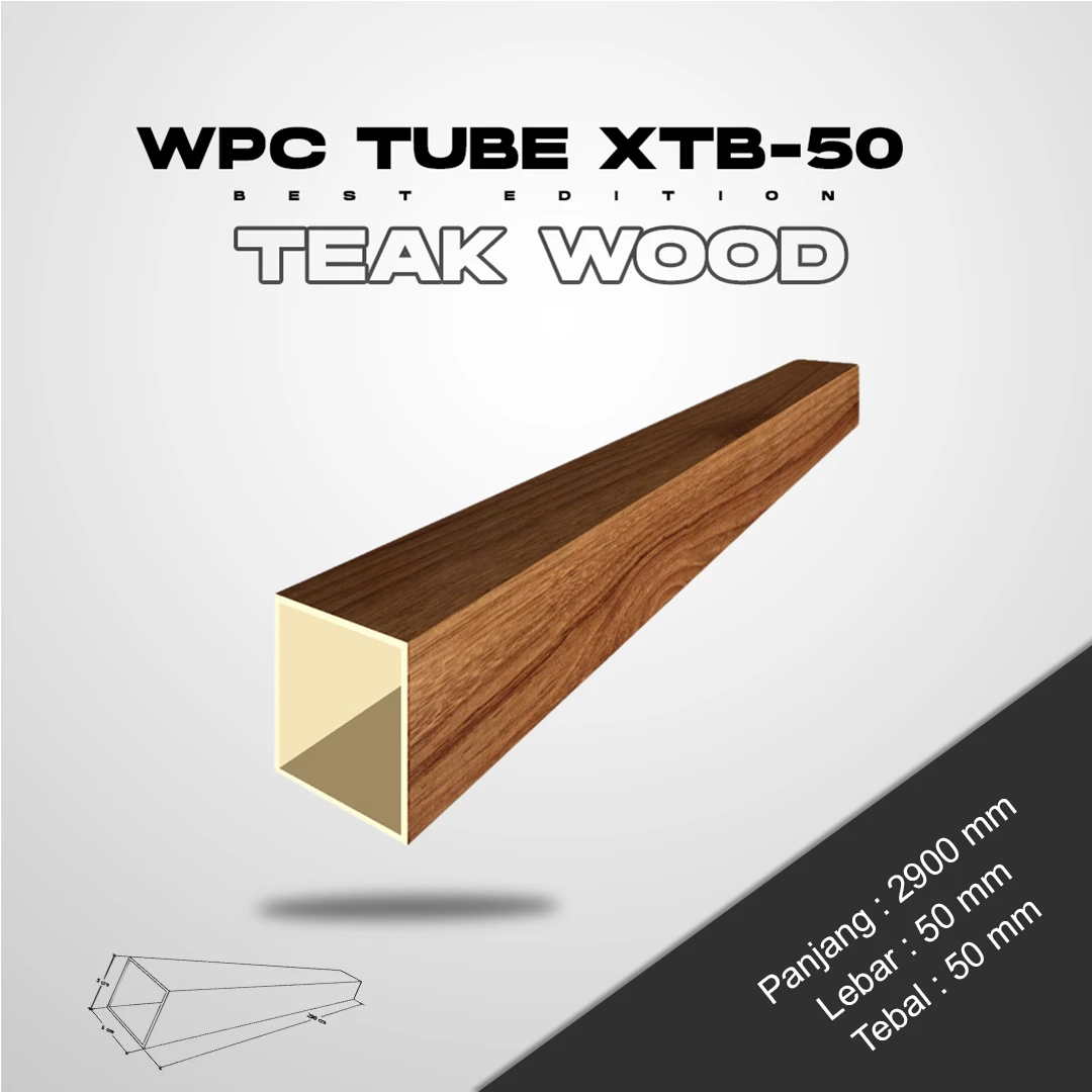 WPC Tube 50 - Teakwood