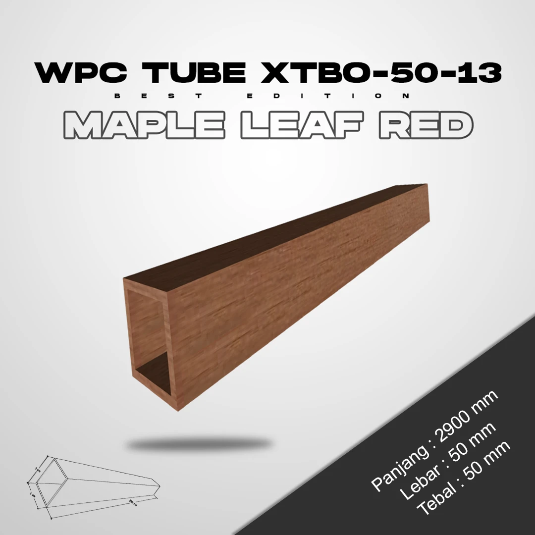 WPC Tube 50 Outdoor - Maple Leaf Red