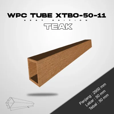 WPC Tube 50 Outdoor - Teak